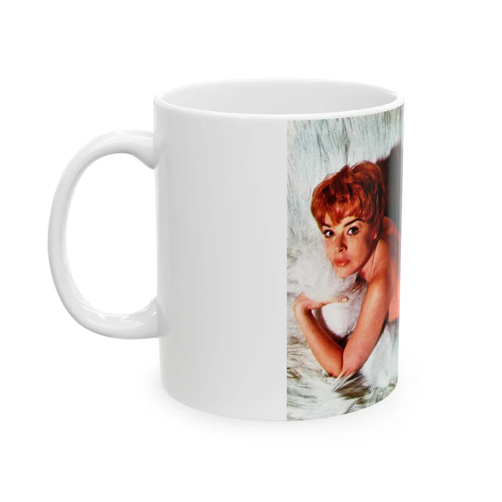 Janet Munro #24 (Vintage Female Icon) White Coffee Mug-Go Mug Yourself