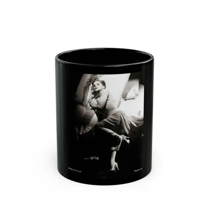 Debra Paget #452 2 (Vintage Female Icon) Black Coffee Mug-11oz-Go Mug Yourself