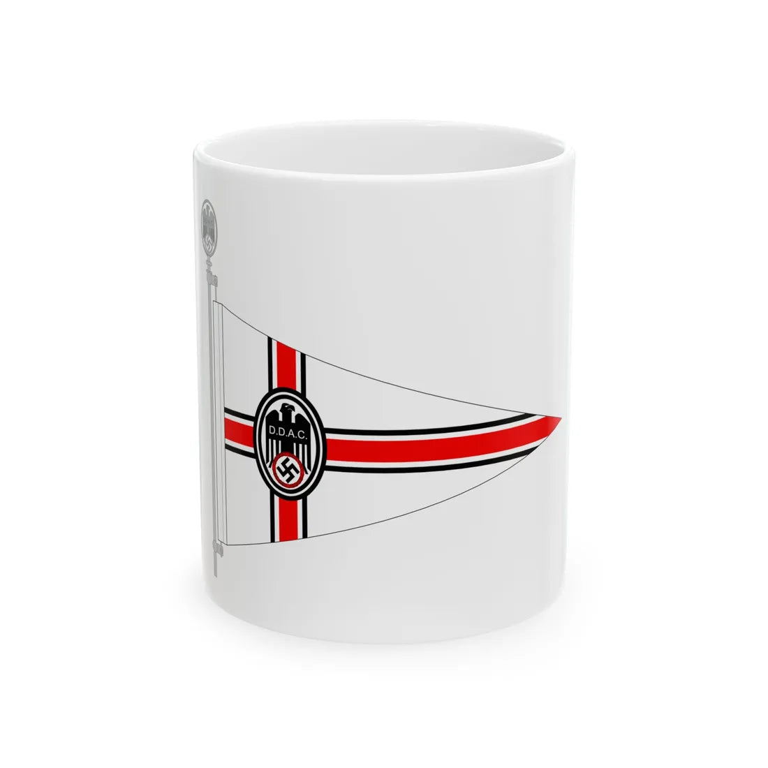 DDAC Wimpel mit Spitze (Germany) White Coffee Mug 11oz - Go Mug Yourself