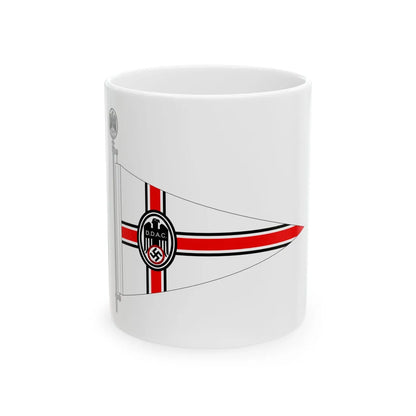 DDAC Wimpel mit Spitze (Germany) White Coffee Mug 11oz - Go Mug Yourself