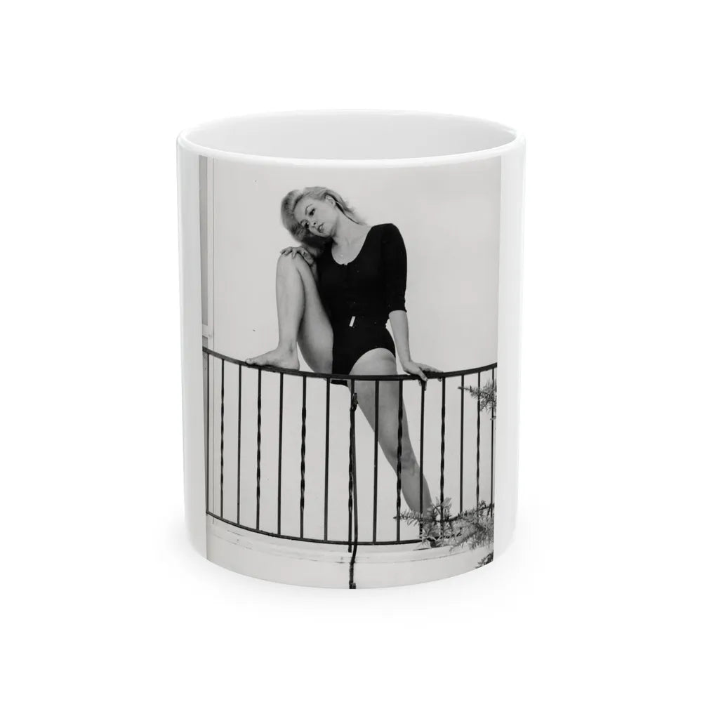 Julie Newmar #213 (Vintage Female Icon) White Coffee Mug-11oz-Go Mug Yourself