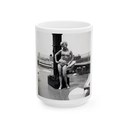 Barbara Nichols #372 (Vintage Female Icon) White Coffee Mug-15oz-Go Mug Yourself