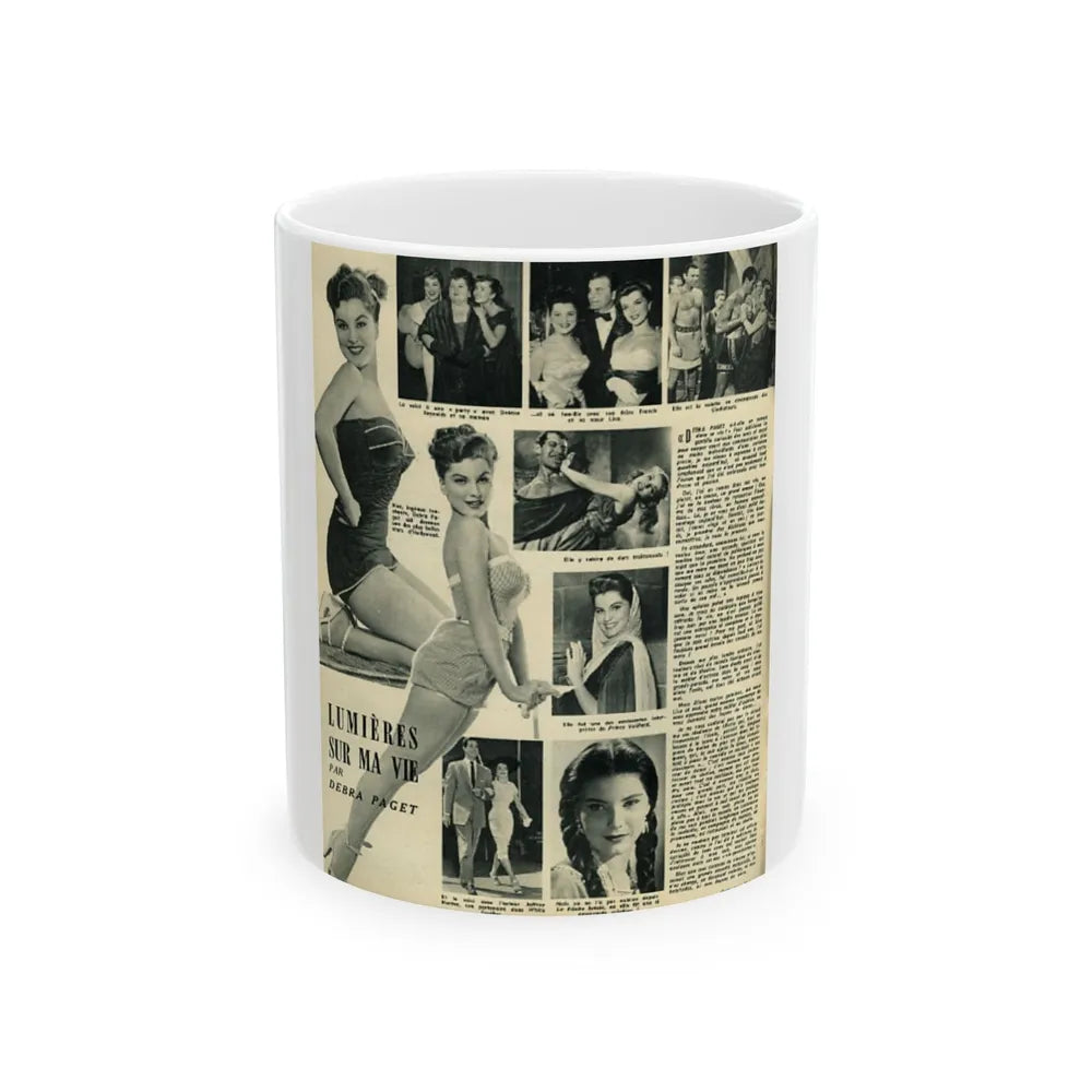 Debra Paget #320 (Vintage Female Icon) White Coffee Mug-11oz-Go Mug Yourself