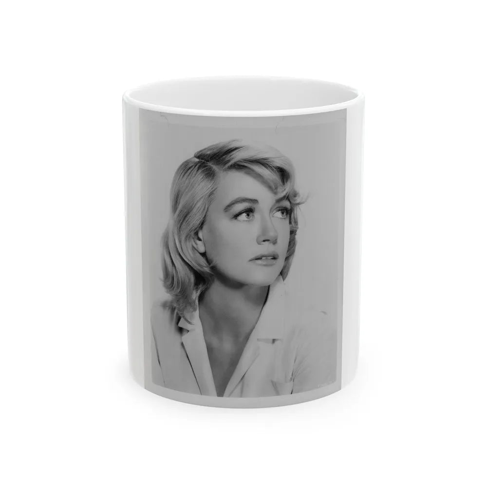 Dorothy Malone #218 (Vintage Female Icon) White Coffee Mug-11oz-Go Mug Yourself