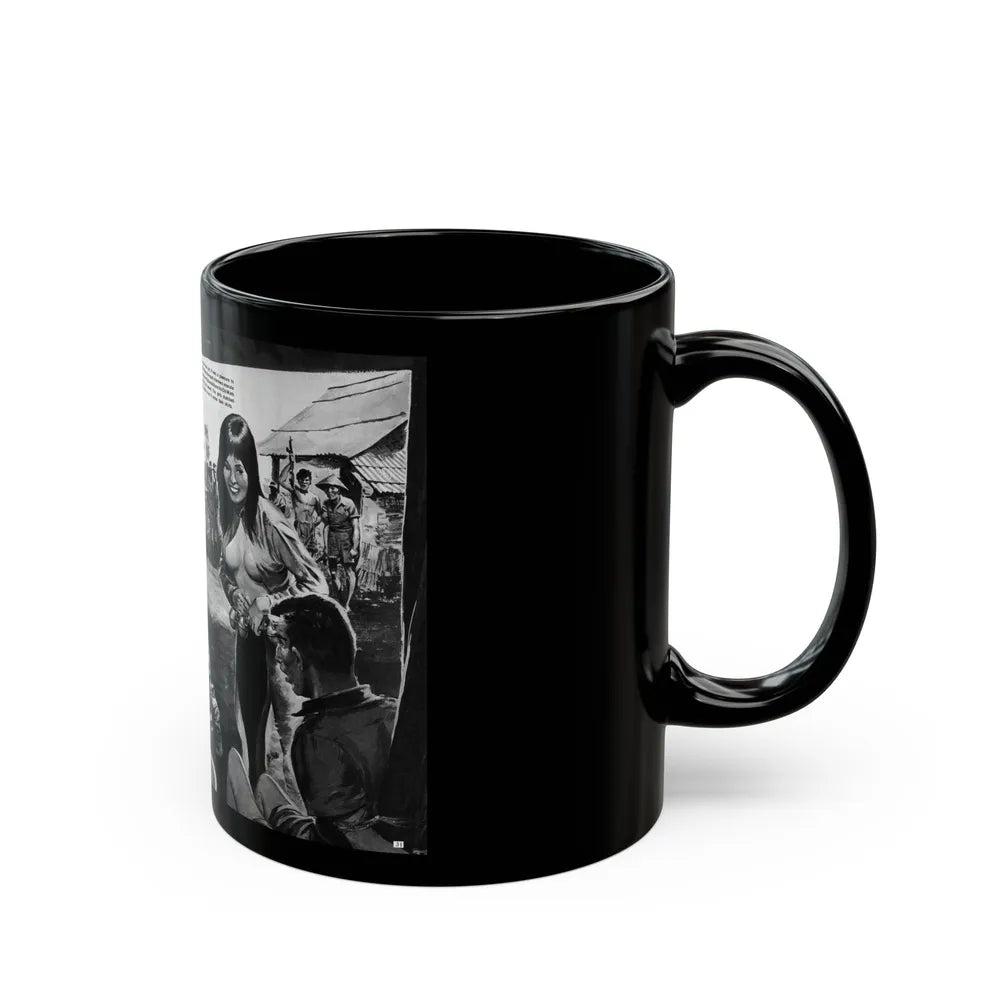 Bait The Viet Nam Trap with a Soft-Skinned Wanton, World of Men - Black Coffee Mug-Go Mug Yourself