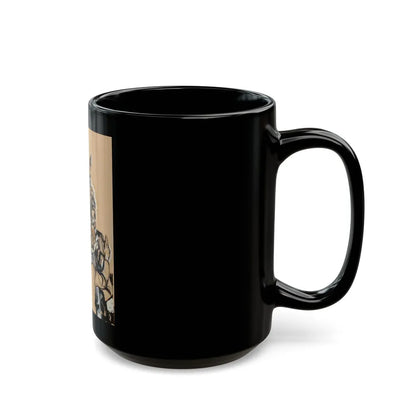 Crowding the Phone Booth - Black Coffee Mug-Go Mug Yourself