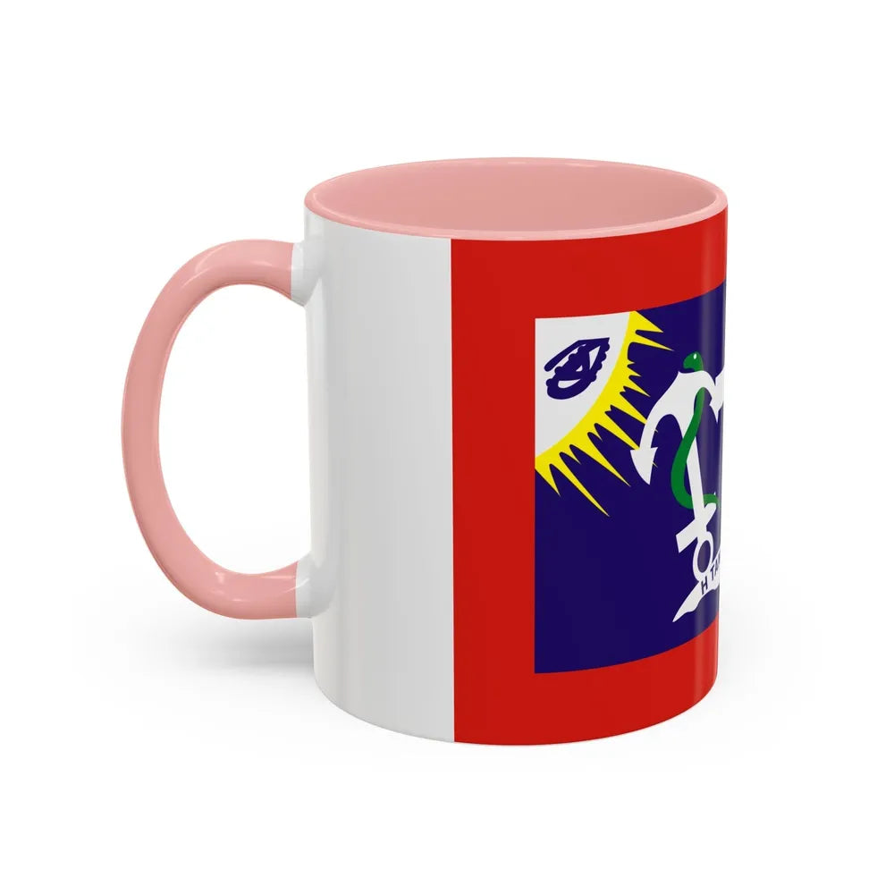 Flag of Hydra Greece - Accent Coffee Mug-Go Mug Yourself