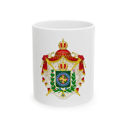 Coat of arms of the Empire of Brazil - White Coffee Mug-11oz-Go Mug Yourself