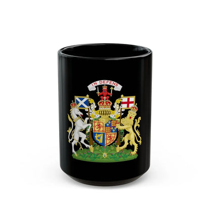 Coat of Arms of Scotland (1603-1649) - Black Coffee Mug-15oz-Go Mug Yourself