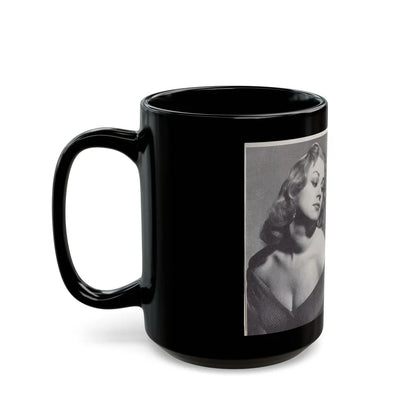 Norma Sykes #151 - 66 PHOTOGRAPHS OF Sabrina U.K. Pocket Mag. Pages 32 & 33 (Vintage Female Icon) Black Coffee Mug-Go Mug Yourself