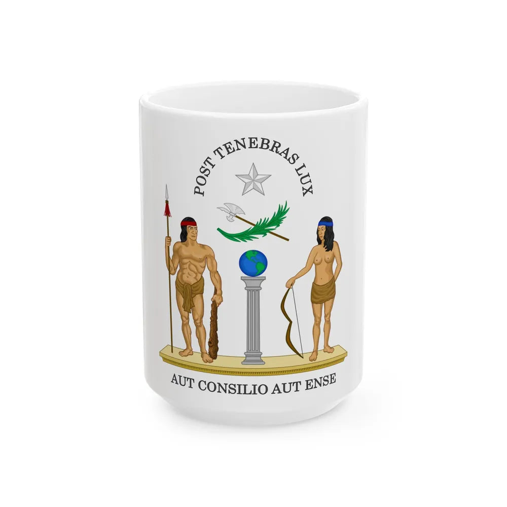 Coat of Arms of Chile (1812-1814) - White Coffee Mug-15oz-Go Mug Yourself