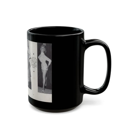 Norma Sykes #140 - 66 PHOTOGRAPHS OF Sabrina U.K. Pocket Mag. Pages 10 & 11 (Vintage Female Icon) Black Coffee Mug-Go Mug Yourself