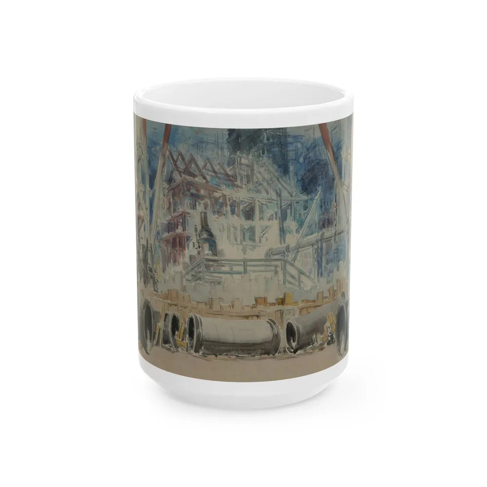 Construction, circa 1911 - White Coffee Mug-15oz-Go Mug Yourself