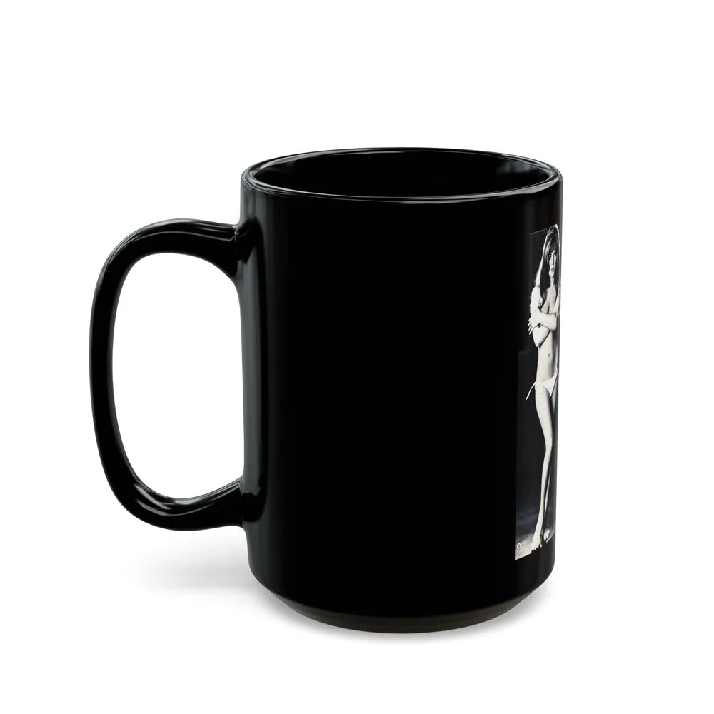 Julie Ege #186 (Vintage Female Icon) Black Coffee Mug-Go Mug Yourself