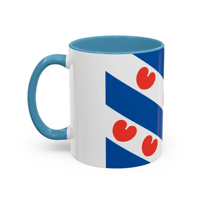 Flag of Friesland Netherlands - Accent Coffee Mug-Go Mug Yourself