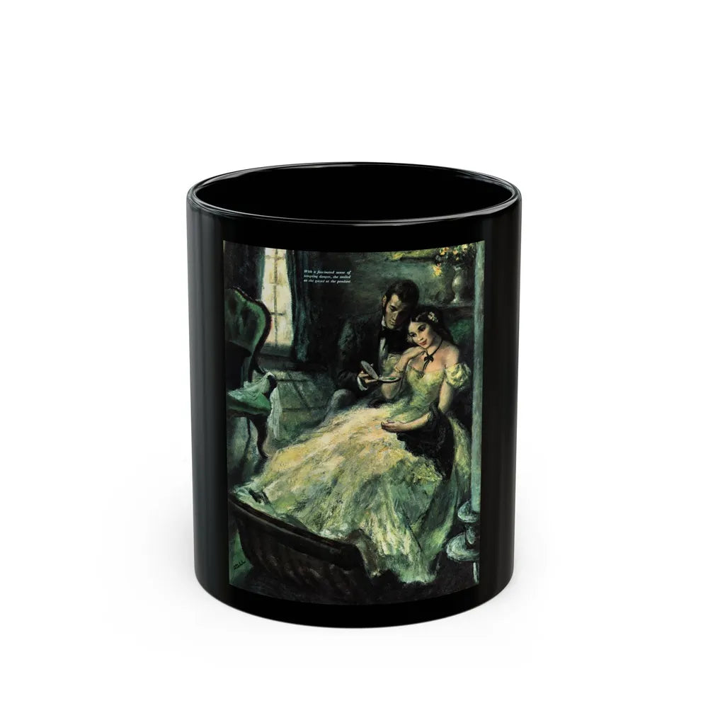 Fire Opal, Woman's Home Companion, August 1948 - Black Coffee Mug-11oz-Go Mug Yourself