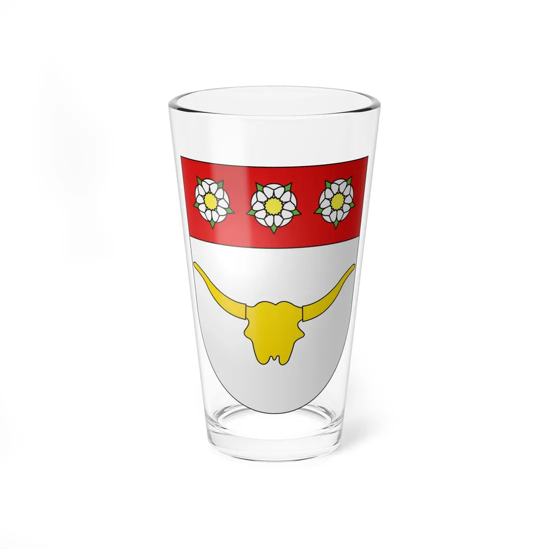 Düdingen-coat of arms (Switzerland) (Coat of Arms) Pint Glass 16oz 16oz - Go Mug Yourself