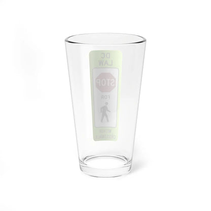 DDOT R1-6A (Washington) (Road Sign) Pint Glass 16oz - Go Mug Yourself
