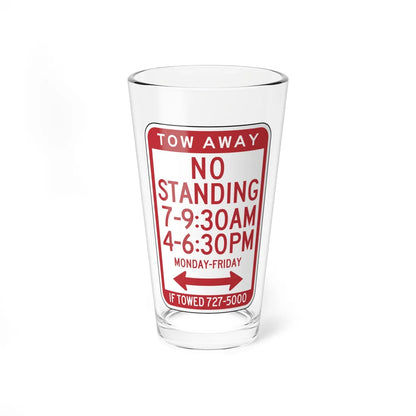 DDOT R7-4T (Washington) (Road Sign) Pint Glass 16oz 16oz - Go Mug Yourself