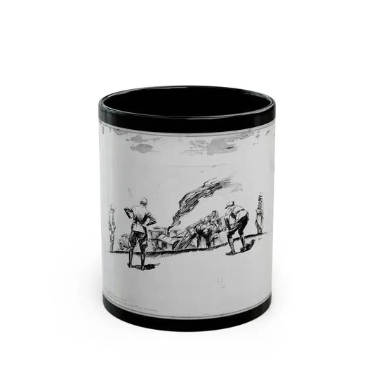 De Alton Valentine Illustration - Black Coffee Mug 11oz - Go Mug Yourself