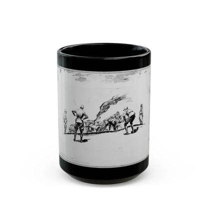 De Alton Valentine Illustration - Black Coffee Mug 15oz - Go Mug Yourself