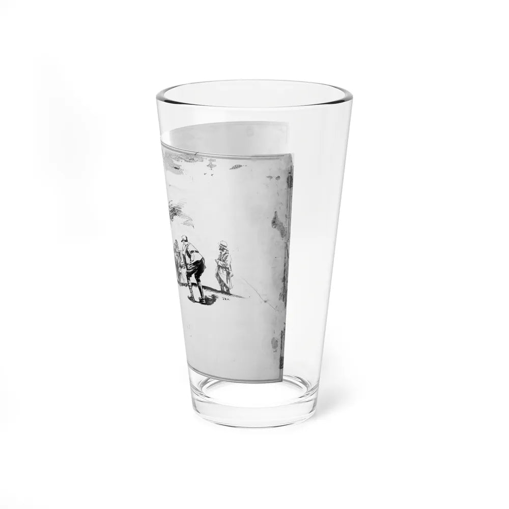 De Alton Valentine Illustration - Pint Glass 16oz-Go Mug Yourself