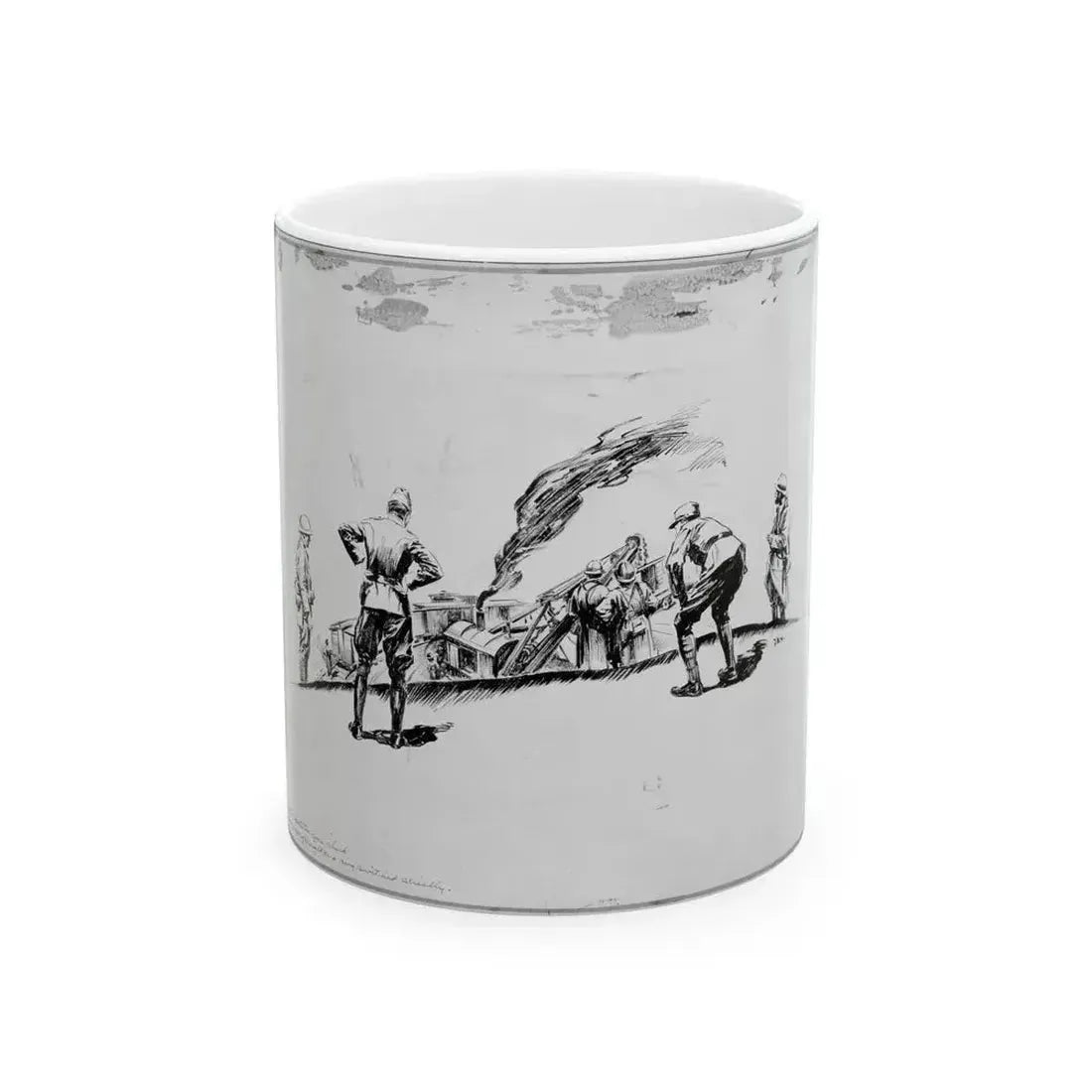 De Alton Valentine Illustration - White Coffee Mug 11oz - Go Mug Yourself