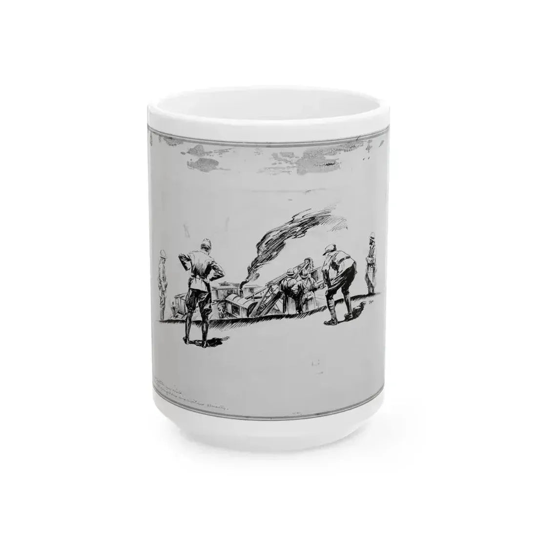De Alton Valentine Illustration - White Coffee Mug 15oz - Go Mug Yourself