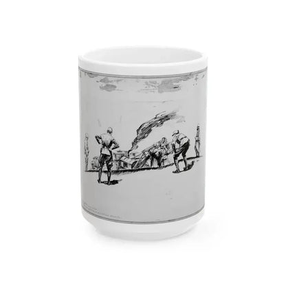 De Alton Valentine Illustration - White Coffee Mug 15oz - Go Mug Yourself