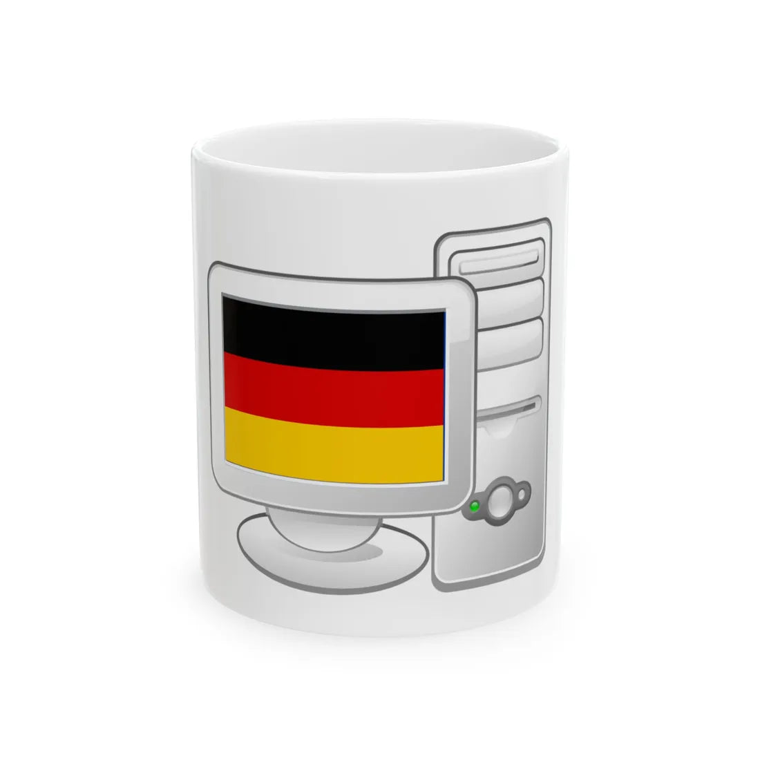 De Computer (Germany) White Coffee Mug 11oz - Go Mug Yourself