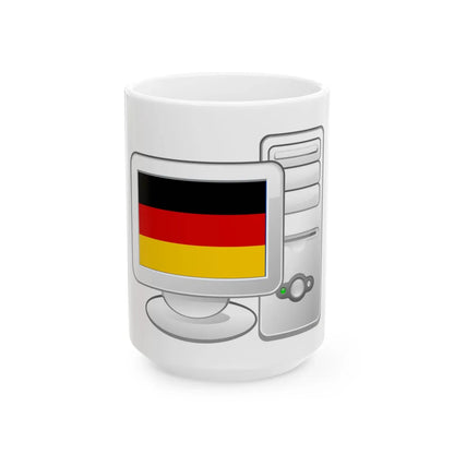 De Computer (Germany) White Coffee Mug 15oz - Go Mug Yourself