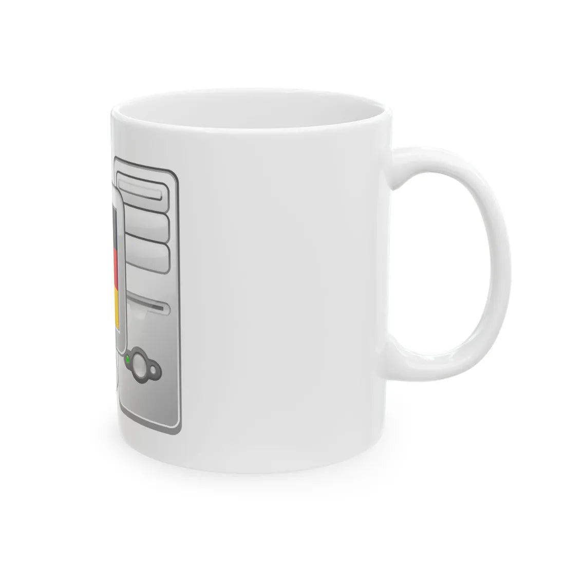 De Computer (Germany) White Coffee Mug - Go Mug Yourself