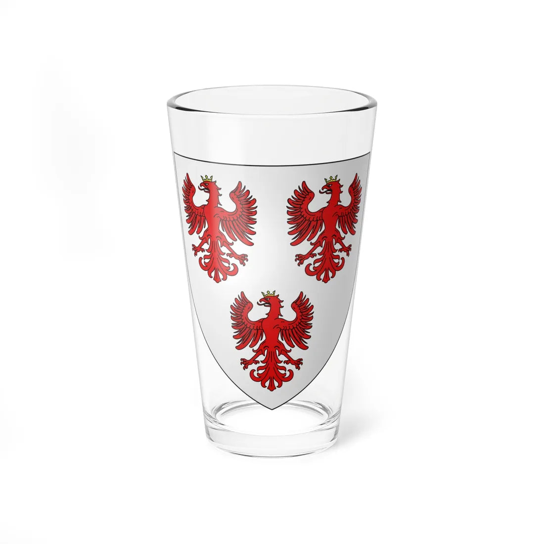De Courcy arms (Ireland) (Coat of Arms) Pint Glass 16oz 16oz - Go Mug Yourself