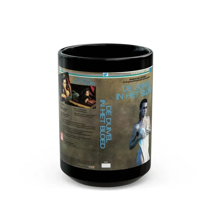 DE DUIVEL IN HET BLOED (VHS COVER) - Black Coffee Mug 15oz - Go Mug Yourself
