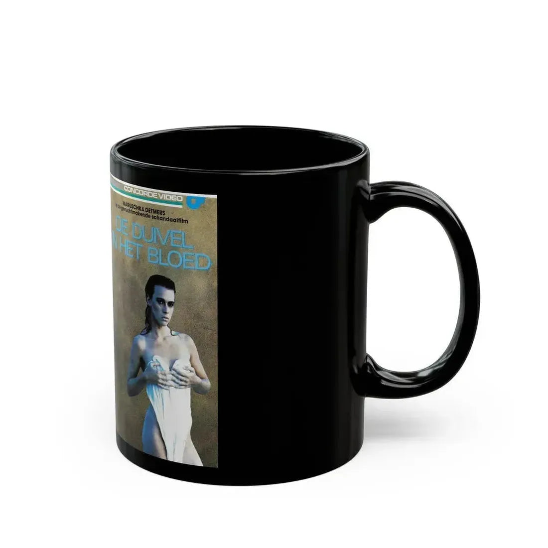 DE DUIVEL IN HET BLOED (VHS COVER) - Black Coffee Mug - Go Mug Yourself