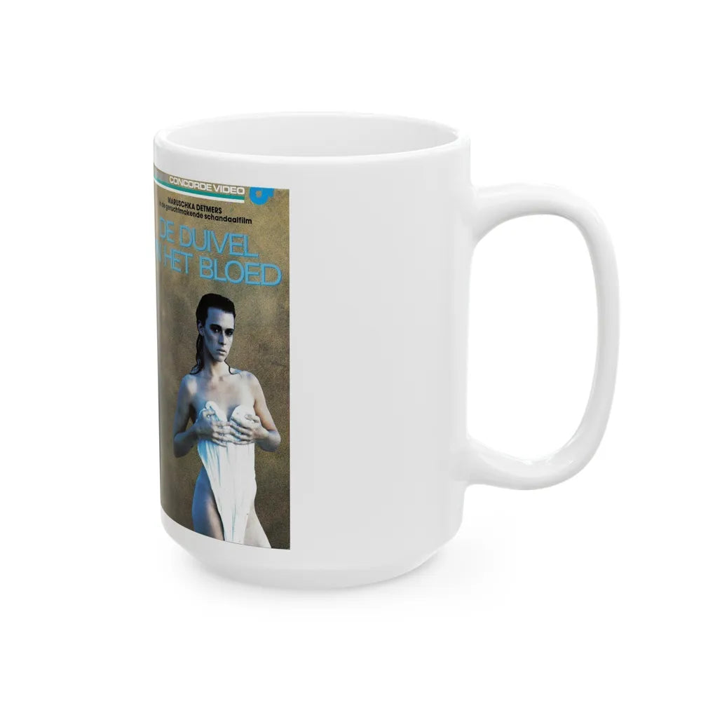 DE DUIVEL IN HET BLOED (VHS COVER) - White Coffee Mug-Go Mug Yourself