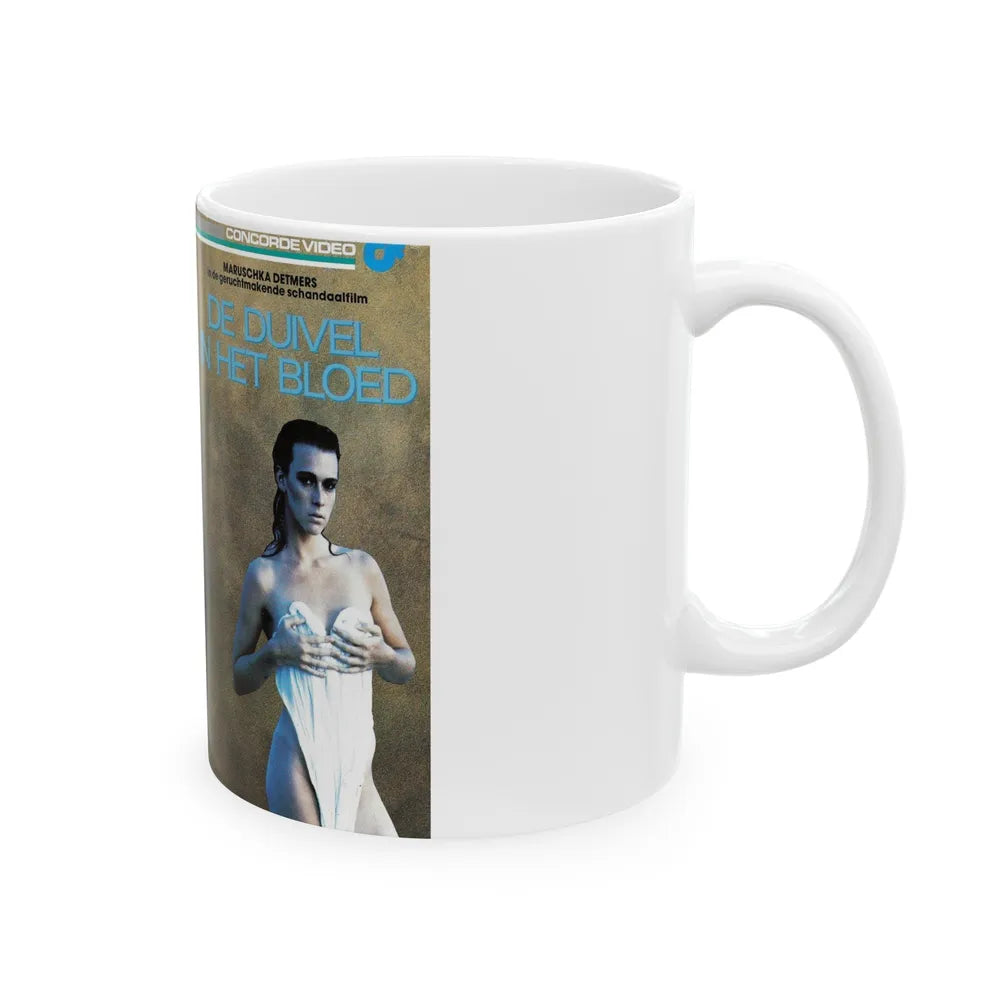 DE DUIVEL IN HET BLOED (VHS COVER) - White Coffee Mug-Go Mug Yourself