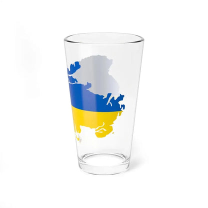 De-facto flag map of Ukraine March 17 2022 (Ukraine) Pint Glass 16oz - Go Mug Yourself