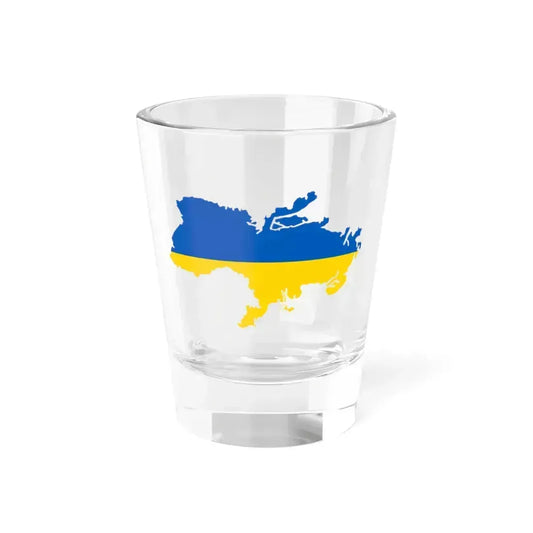 De-facto flag map of Ukraine March 17 2022 (Ukraine) Shot Glass 1.5oz 1.5oz - Go Mug Yourself