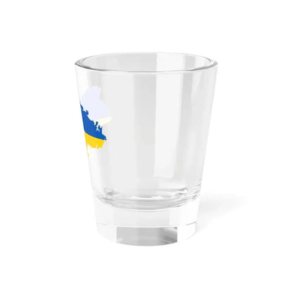 De-facto flag map of Ukraine March 20 2022 (Ukraine) Shot Glass 1.5oz - Go Mug Yourself