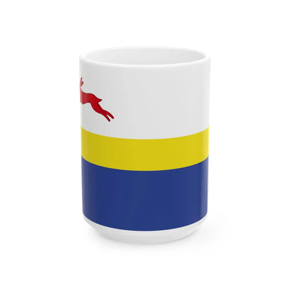 De Friese Meren vlag (Netherlands) White Coffee Mug 15oz - Go Mug Yourself