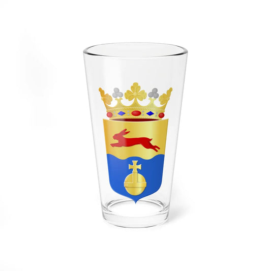 De Fryske Marren wapen (Netherlands) (Coat of Arms) Pint Glass 16oz 16oz - Go Mug Yourself