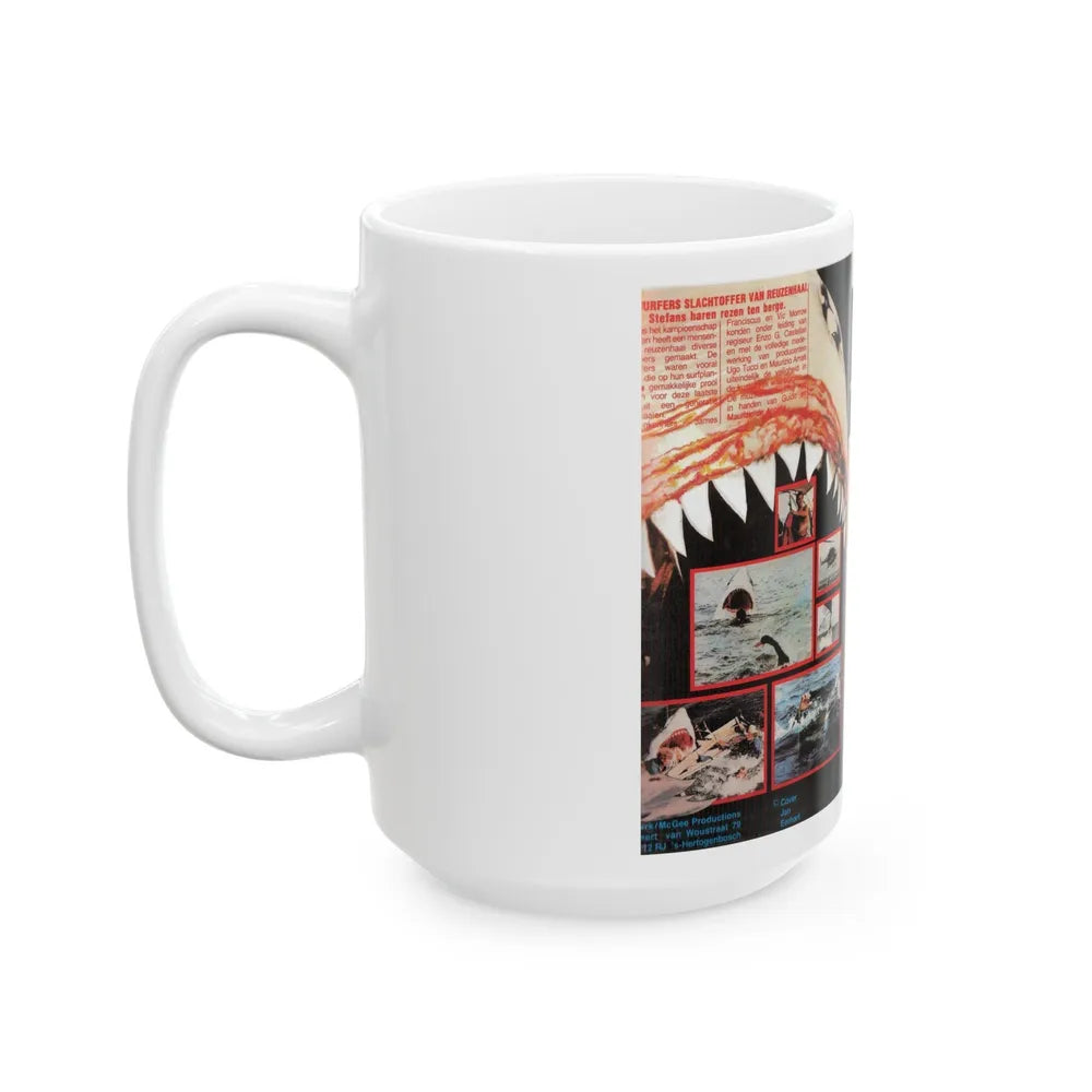 DE LAATSE JAWS (VHS COVER) - White Coffee Mug-Go Mug Yourself