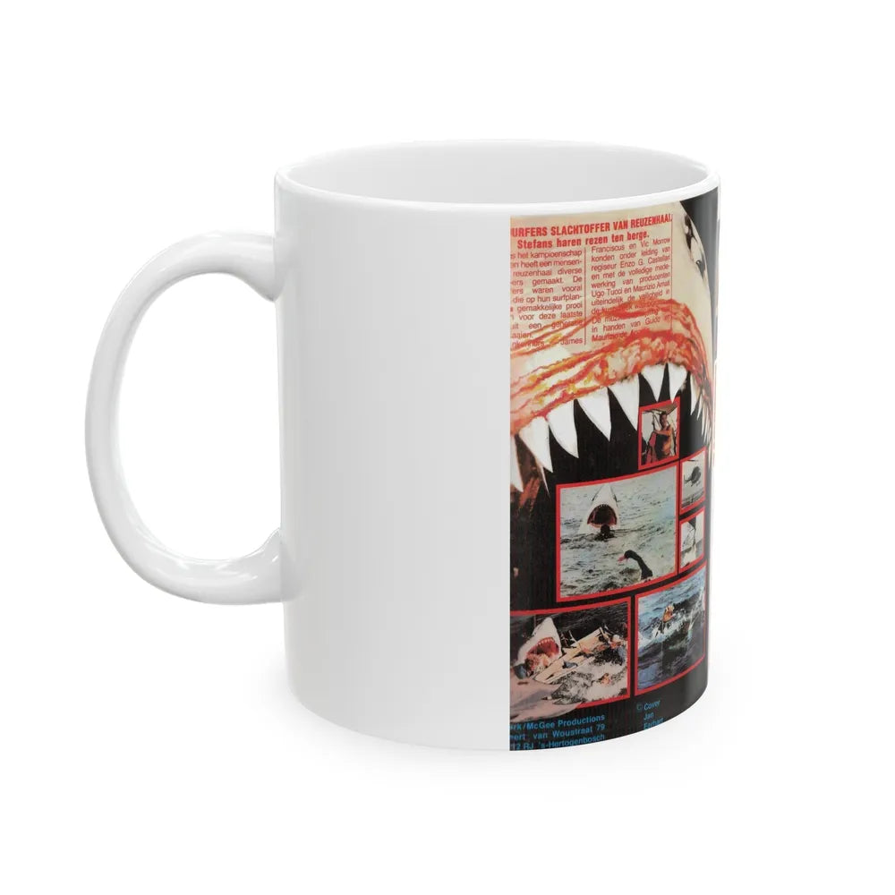 DE LAATSE JAWS (VHS COVER) - White Coffee Mug-Go Mug Yourself