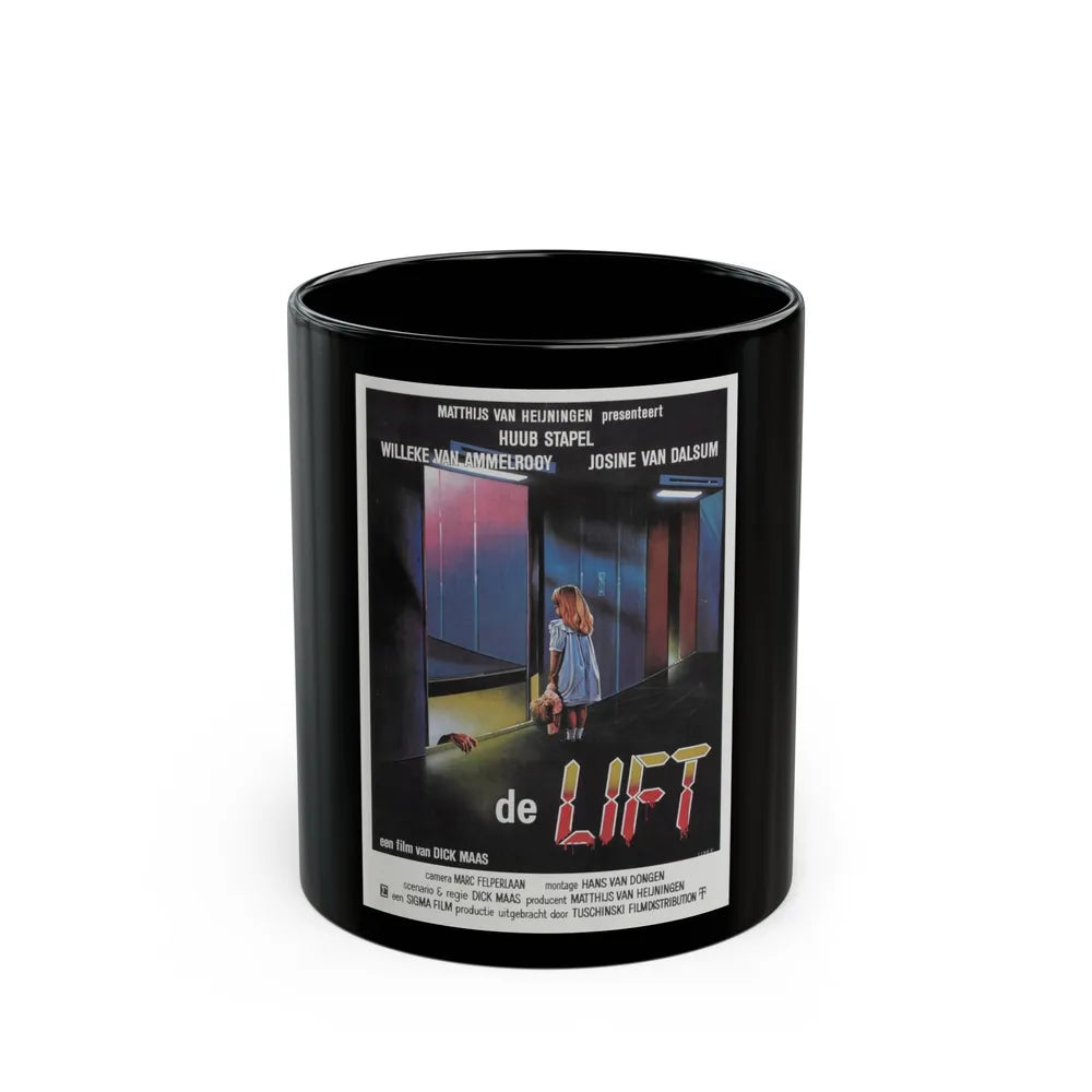 DE LIFT 1983 Movie Poster - Black Coffee Mug-11oz-Go Mug Yourself