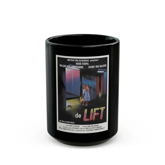 DE LIFT 1983 Movie Poster - Black Coffee Mug 15oz - Go Mug Yourself