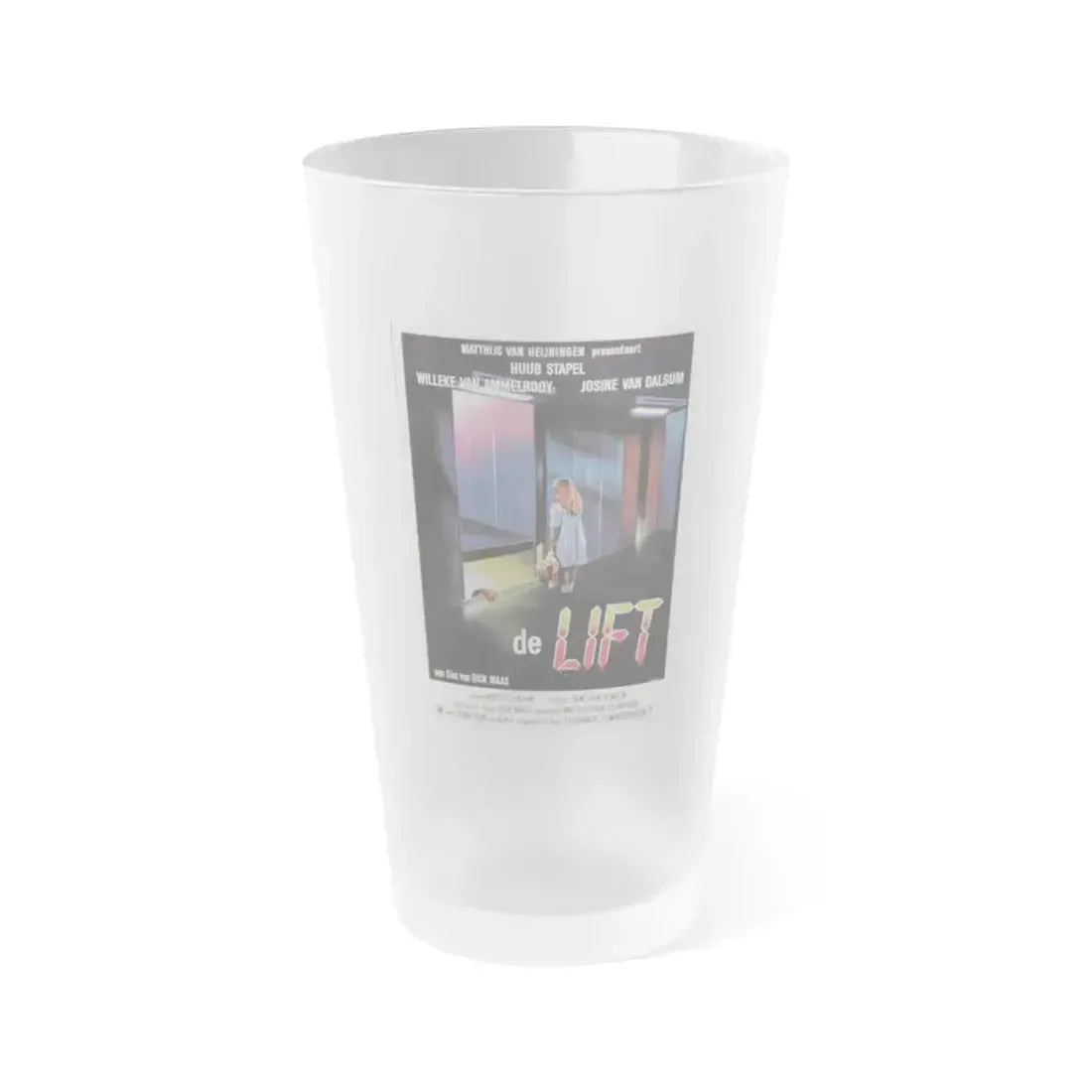 DE LIFT 1983 Movie Poster - Frosted Pint Glass 16oz 16oz Frosted - Go Mug Yourself