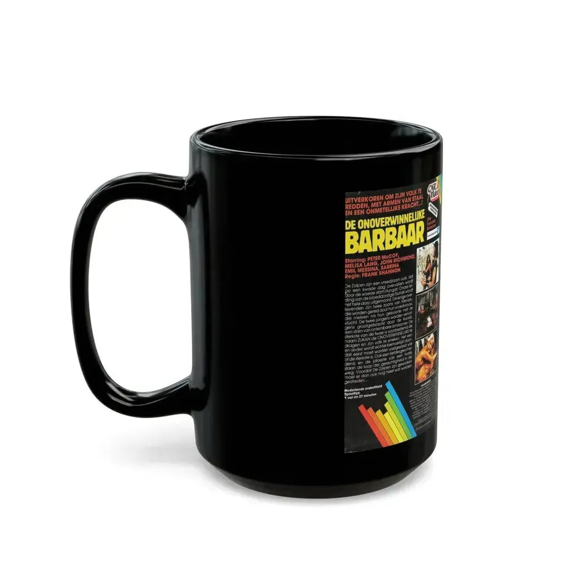 DE ONOVERWINNELIJKE BARBAAR (VHS COVER) - Black Coffee Mug - Go Mug Yourself