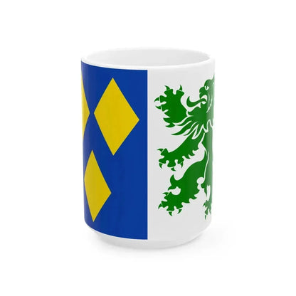 De Panne vlag (Belgium) White Coffee Mug 15oz - Go Mug Yourself