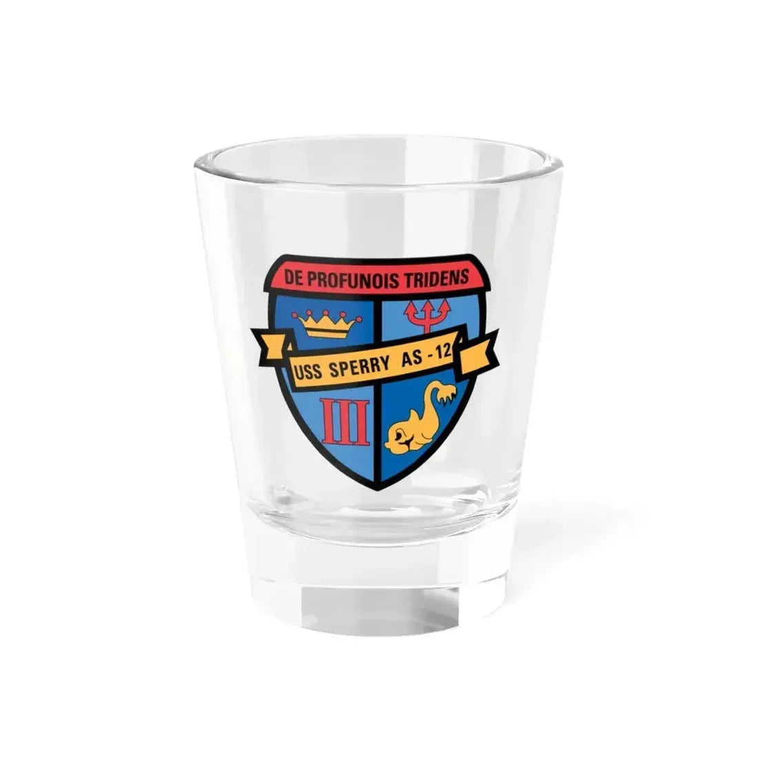 De Profunois Triden USS Sperry As 12 (U.S. Navy) Shot Glass 1.5oz 1.5oz - Go Mug Yourself